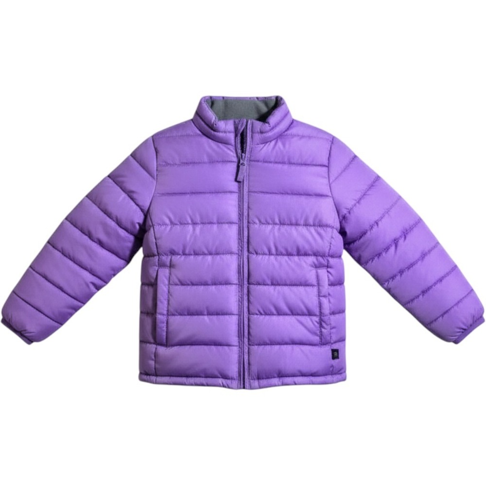 Gap‎ Kids Girls 2T Disney Minnie Mouse Purple Quilted Heart Puffer Jacket Coat